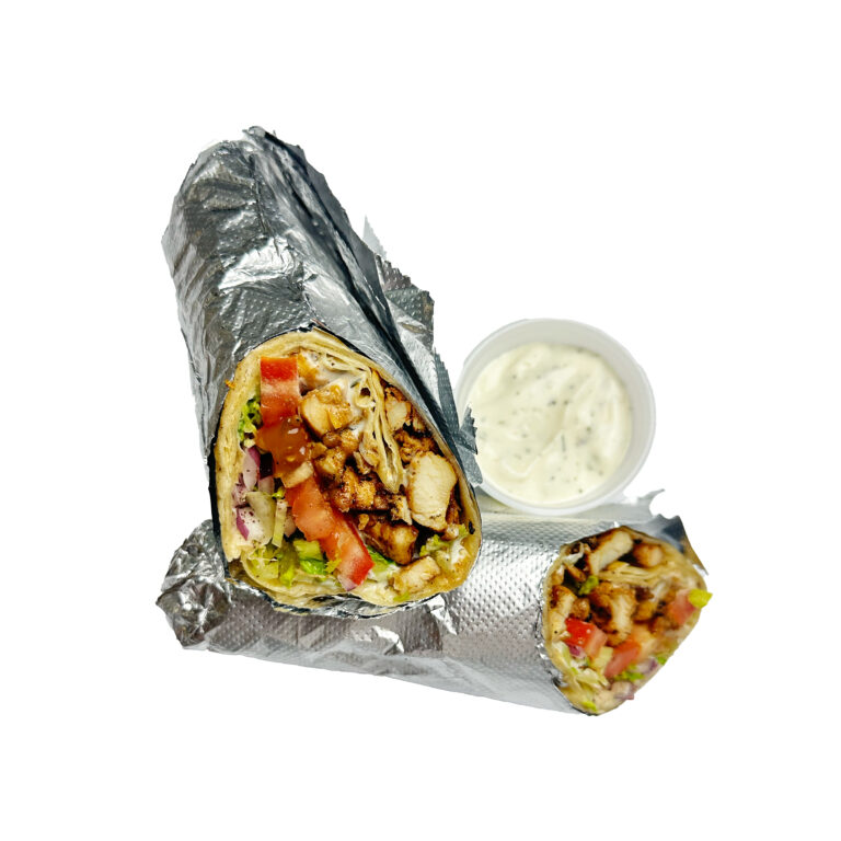 D&uuml;r&uuml;m wrap with garlic sauce
