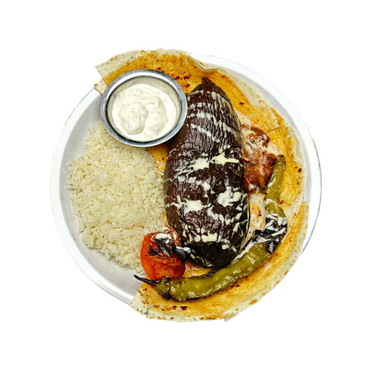 Grilled fish with rice and mezze