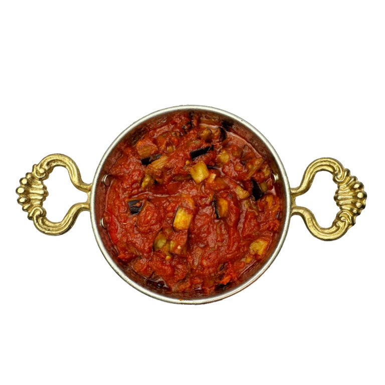 Turkish stew served in a copper pan